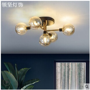 魔豆吸頂燈后現(xiàn)代簡約創(chuàng)意餐廳客廳燈具主臥室房間燈 北歐輕奢新款