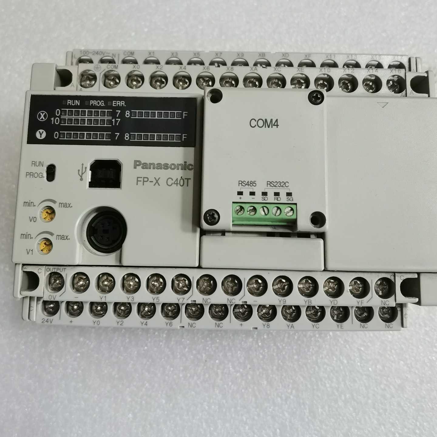 FP-XC40T松下PLC，带一个通讯扩展模块COM4--议价商品