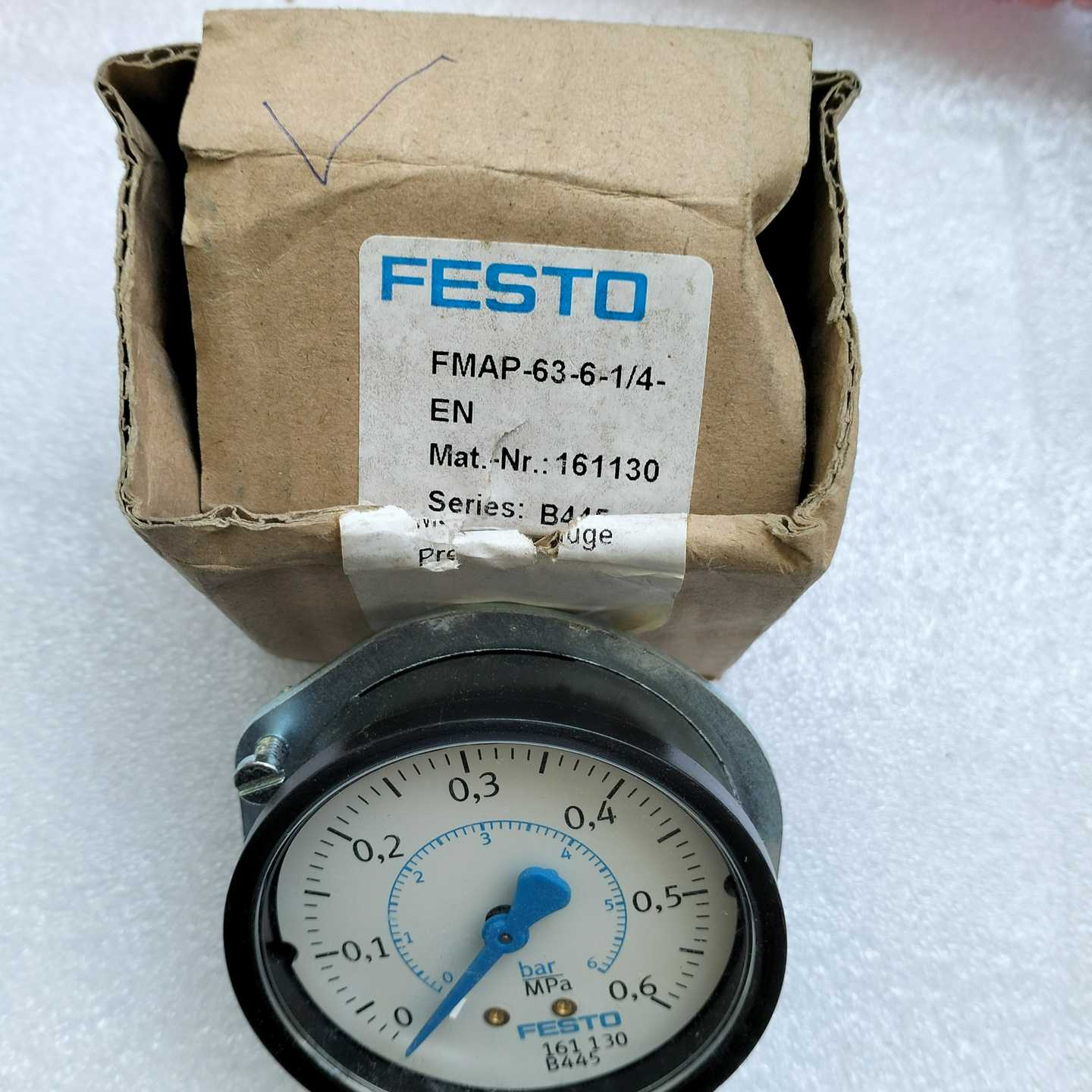全新费斯托FESTO压力表FMAP-63-6-1/4-EN，--议价商品