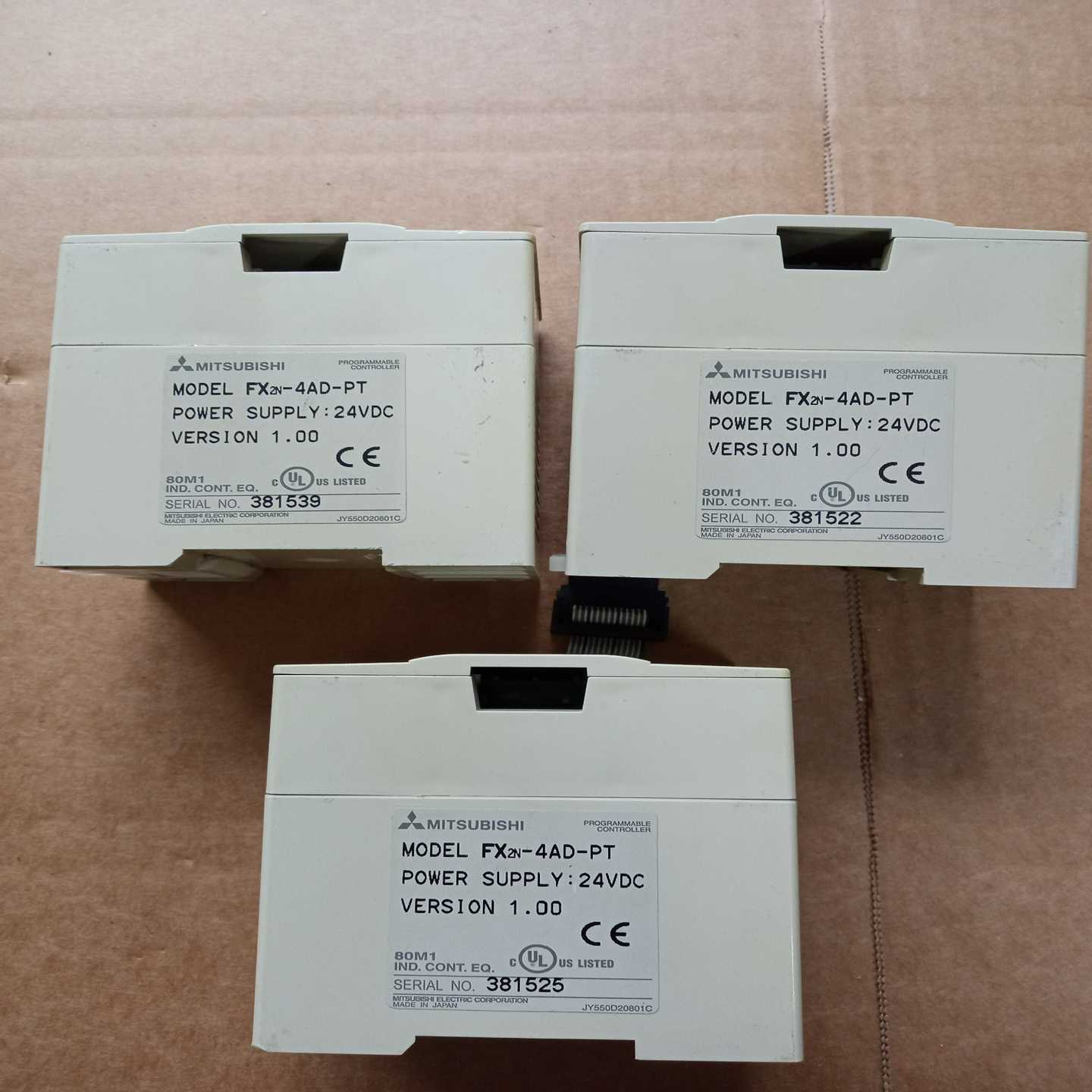 三菱FX2N-4AD-PT模块，24V供电，3个，实物拍摄，