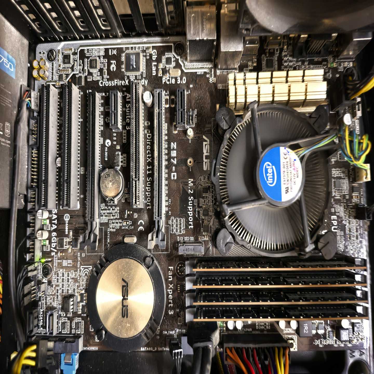 询价~华硕Z97-C主板,支持1150针脚四代CPU,支持DDR3