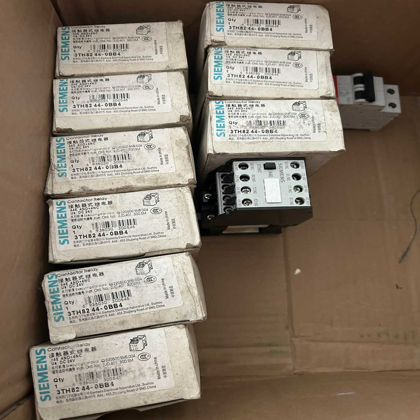 西门子接触器3TH8244-0BB4数量10个打包出--议价商品