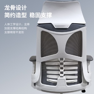 网布人体工学电脑椅家用久坐舒适办公室椅子靠背护腰书桌学习座椅