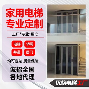 楼液压观光电梯私人家用别墅电梯 平台曳引电梯厂家直供室内外复式