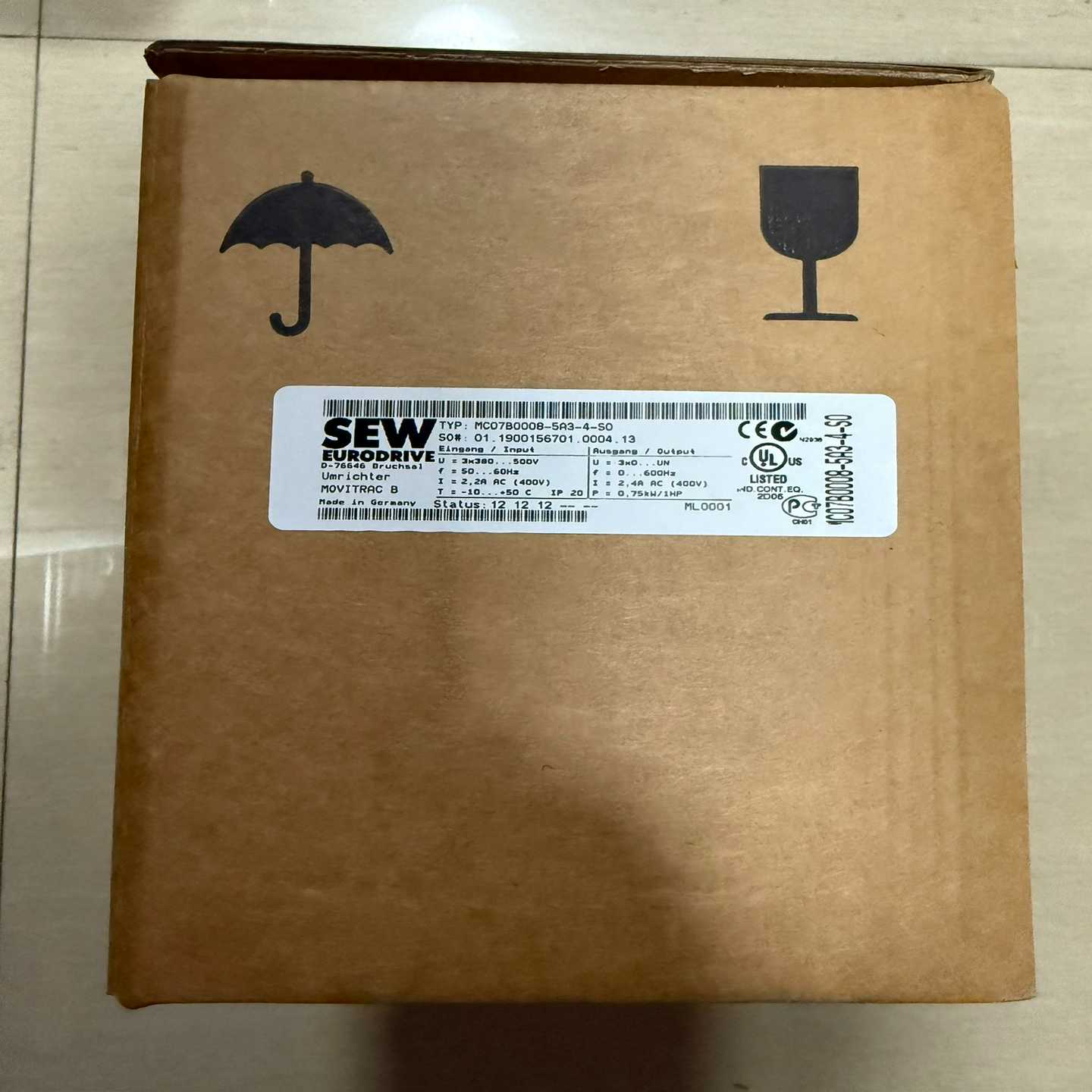 MC07B0008-5A3-4-S0SEW变频器0.7询价