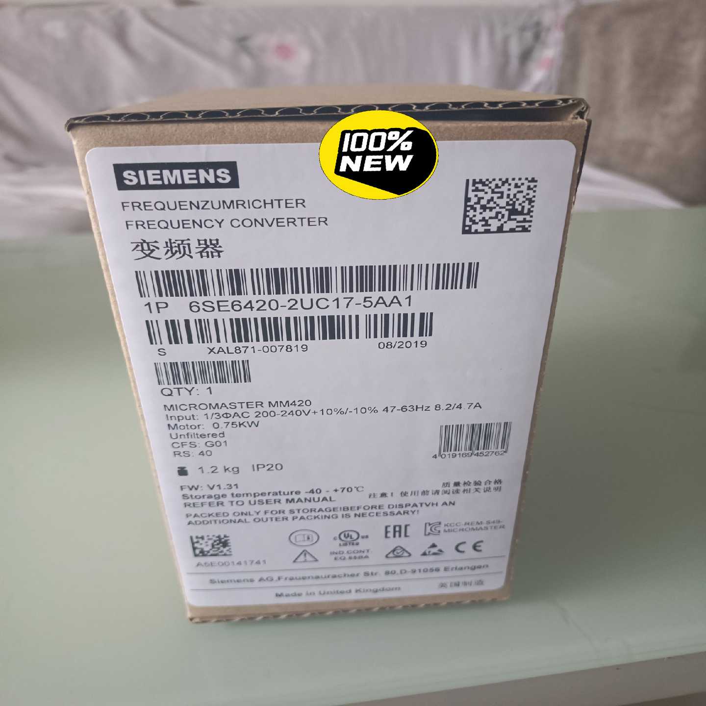 询价6SE6420-2UC17-5AA1MM420变频