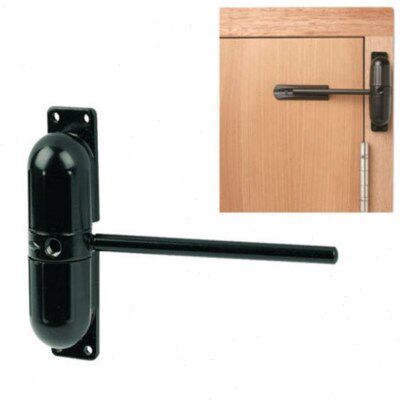 Black 20-70KG Zinc Alloy Adjustable Surface Mounted Automati