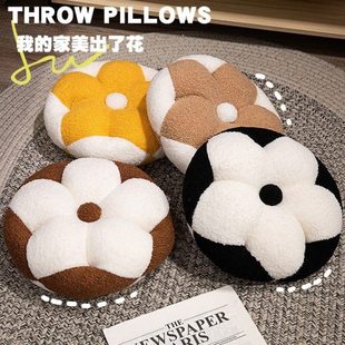 花朵坐垫客厅飘窗榻榻米沙发垫花团花瓣蒲团公室车载椅垫地板垫