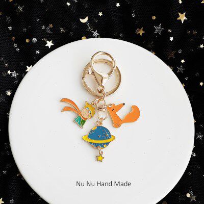 ndy The Little Prince Keychain Cute Fox Airpods Pendant For