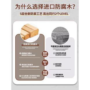 户外防腐木多层花架室外阳台两层三层木架子落地式靠墙鱼缸置物架