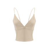 李大琪 内搭 吊带背心性感显小美背修身 三角杯 女士时尚