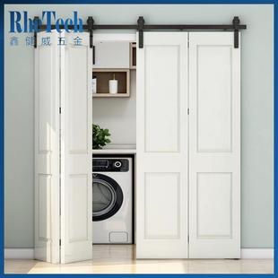 折叠谷仓门 谷仓门卧室房间吊臂款 鑫健威美式 移门热款