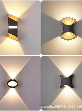 led户外双头壁灯外墙上下照室外防水庭院装饰墙壁灯walllight