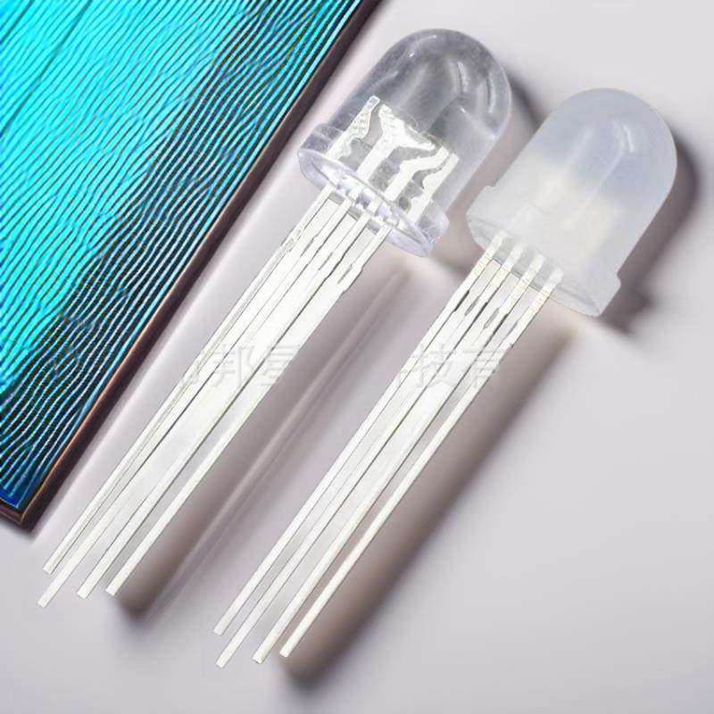 供应f8全彩RGB四只脚高亮发光二极管8mm直插led灯珠,农用物资,其他肥料,淘宝优惠券,粉丝福利购,淘宝优惠卷