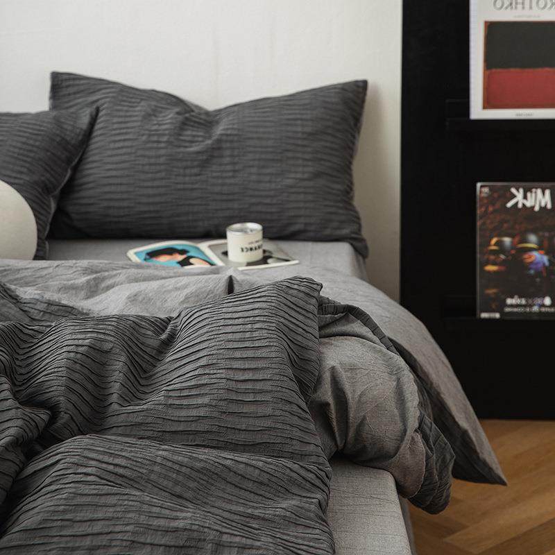 双层四件套泡泡纱纯棉全棉床单被套简约北欧风冬天床上用品四件套,农用物资,其他肥料,淘宝优惠券,粉丝福利购,淘宝优惠卷