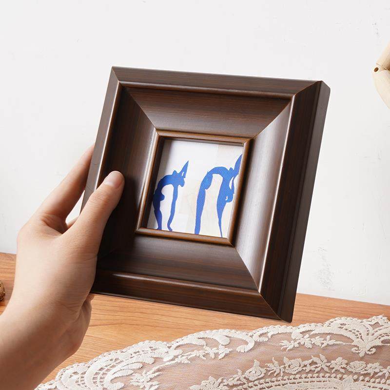 可定制尺寸高级感实木油画外画框架复古客厅玄关装饰相框摆台挂墙