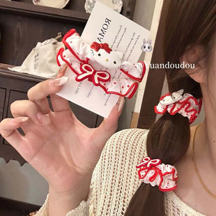 精致ins风可爱2025新款 kt发绳小肠发圈皮筋少女甜美发饰头饰爆款