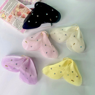 2025新款 小清新扁头雪雾迷蝶蝴蝶抓夹发夹小众高级感女 公主风爆款