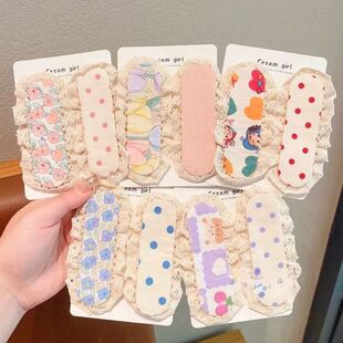 2025新款 夏日儿童甜美花边刘海贴前额碎发整理神器女童可爱魔法贴