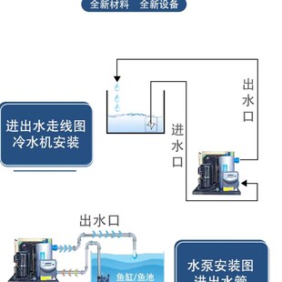 海鲜鱼缸制冷机鱼池冷水机饭店小型省用鱼虾养殖自动恒温设备