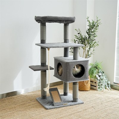 肥猫福音布偶缅因猫窝猫树猫爬架一体好打理猫抓板剑麻可拆洗豪华