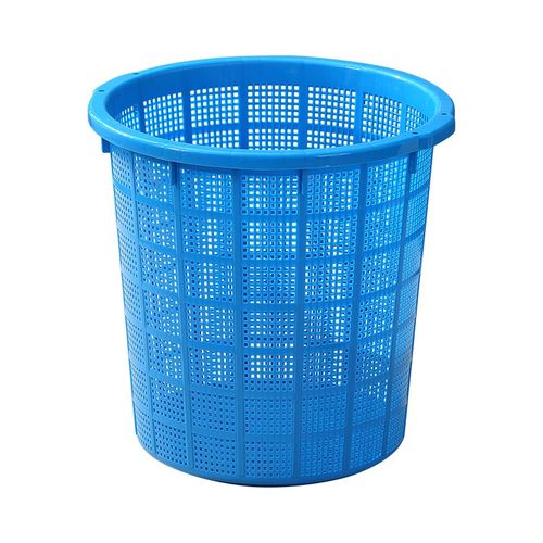 西瓜筐水产虾鱼筐穿绳腰箩菜筐衣物收纳筐加厚塑料箩筐圆形周转篓