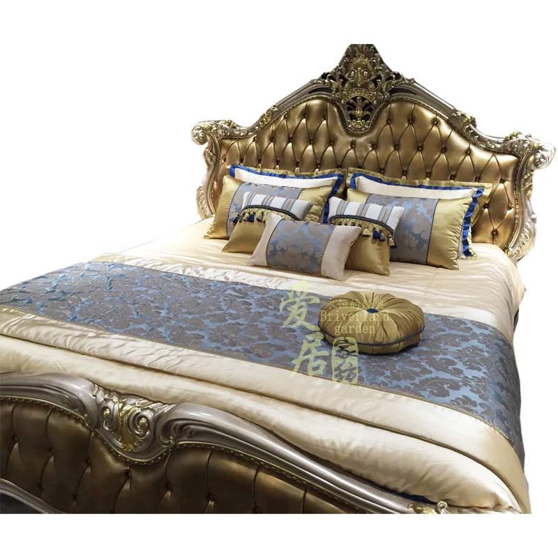 高档欧式样板房床上用品豪华展厅软装套件法式样板间床品多件套装