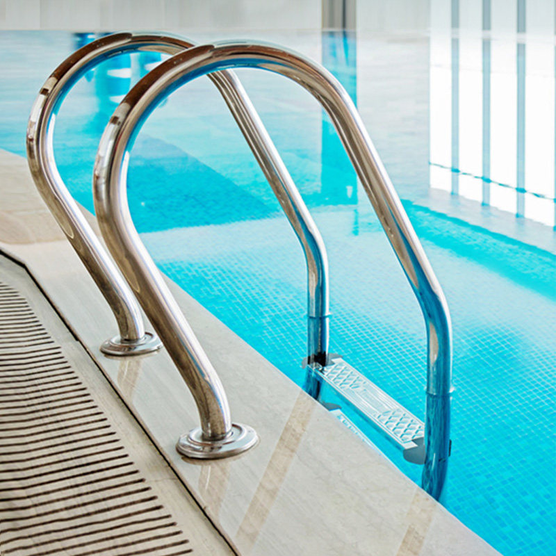 游泳池扶梯水下梯子扶手 防滑泳池爬梯踏板加厚304不锈钢泳池设备