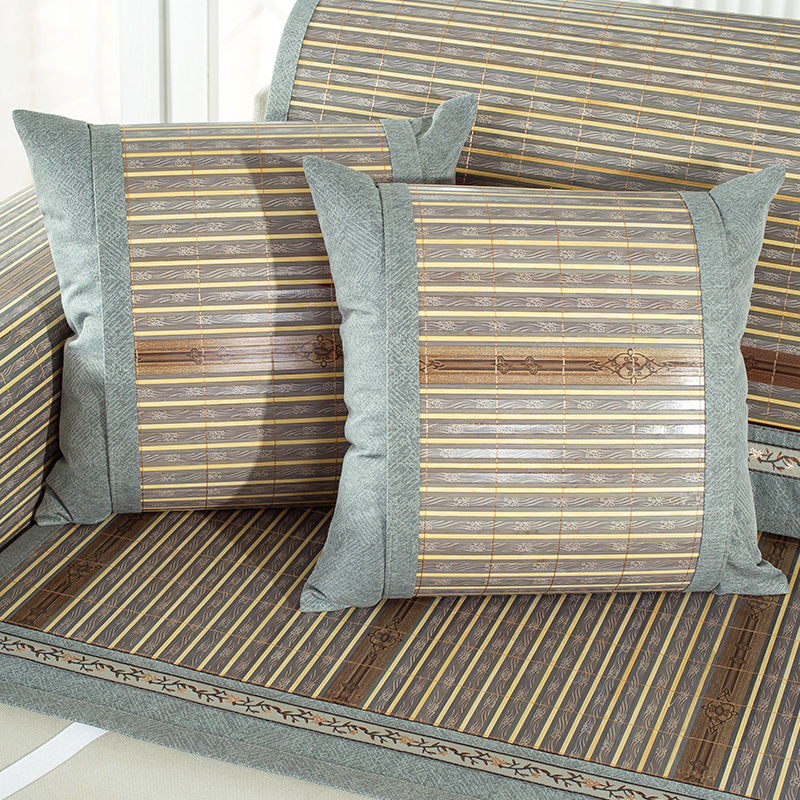 沙发垫夏季凉席凉垫防滑沙发套罩夏天款客厅全包万能藤竹席坐垫子