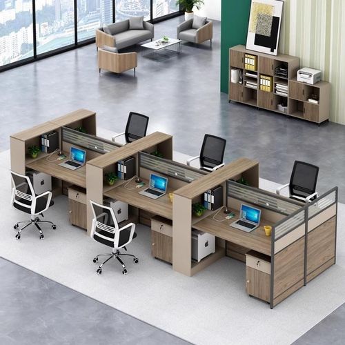 定制员工办公桌屏风卡位简约现代办公桌椅组合双人位职员办公室工