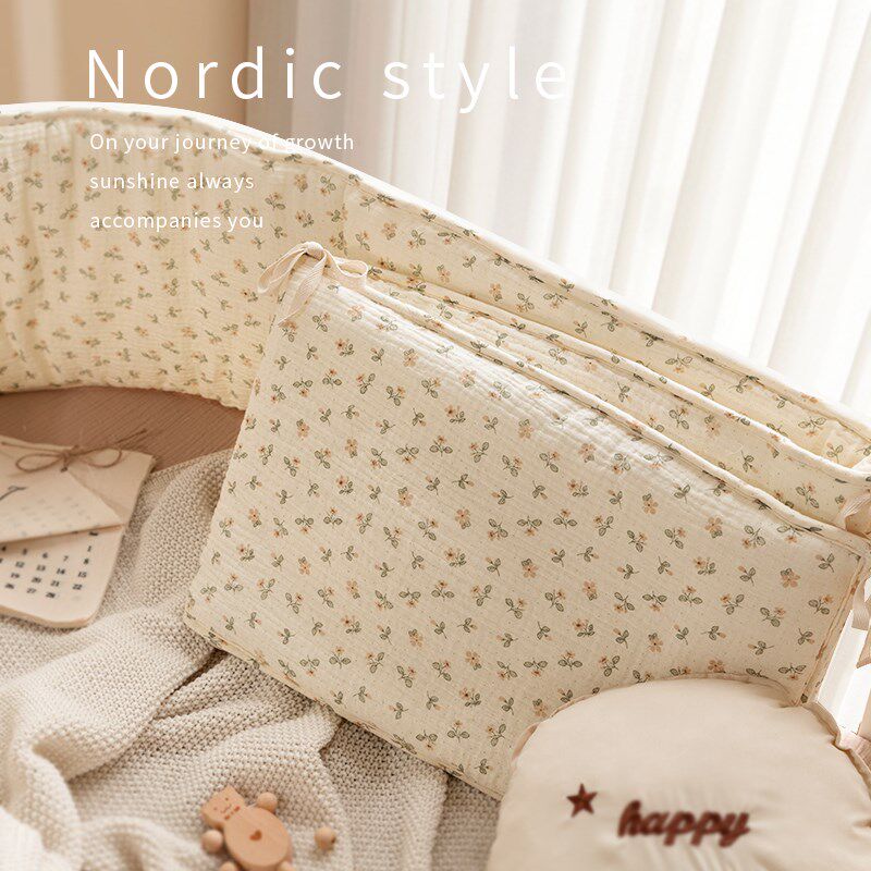 婴儿床围栏软包透气防撞条儿童一片式床围拼接床防护挡布宝宝围挡