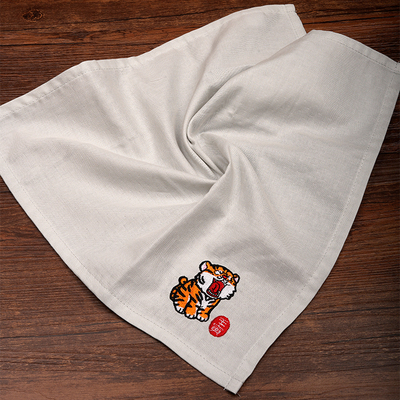 【酷帕x壬寅】虎年生肖国风手帕刺绣精致随身手绢