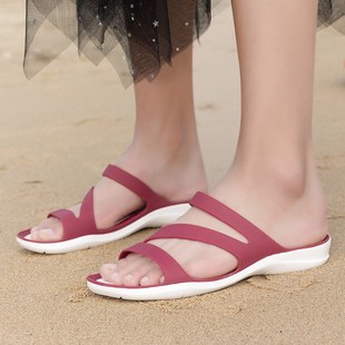 凉鞋 外穿防滑软底孕妇妈妈海边下雨天凉拖沙滩鞋 女夏季 可湿水拖鞋