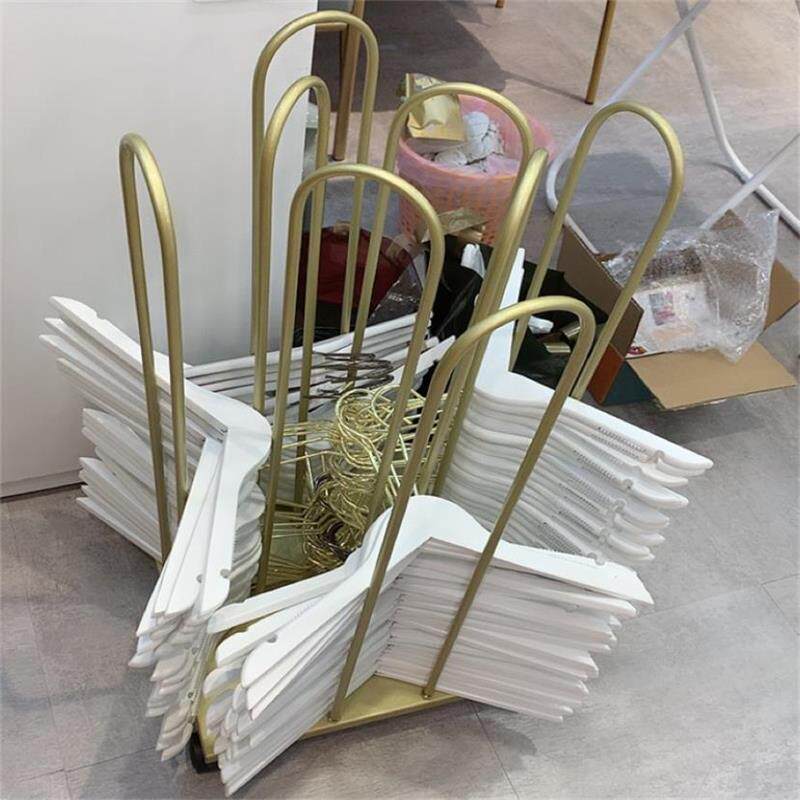 服装店放衣架的收纳架衣架收纳神器裤架整理储存架子可移动省空间