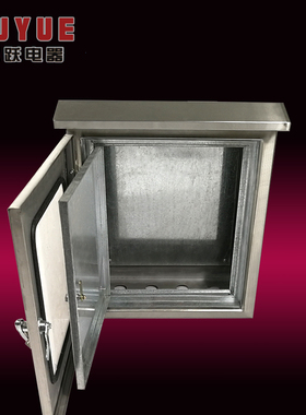 室外双门不锈钢内外箱配电箱防雨水仪控制布线监控箱500x600x250