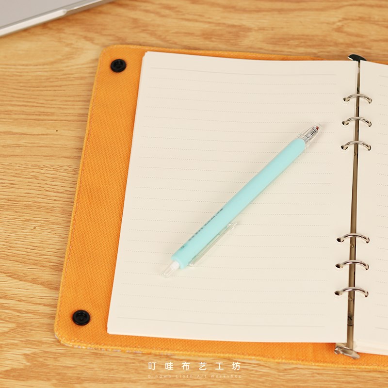 凡是用钱解决的事我都解决不了活页笔记本本子简约大学生布艺手账