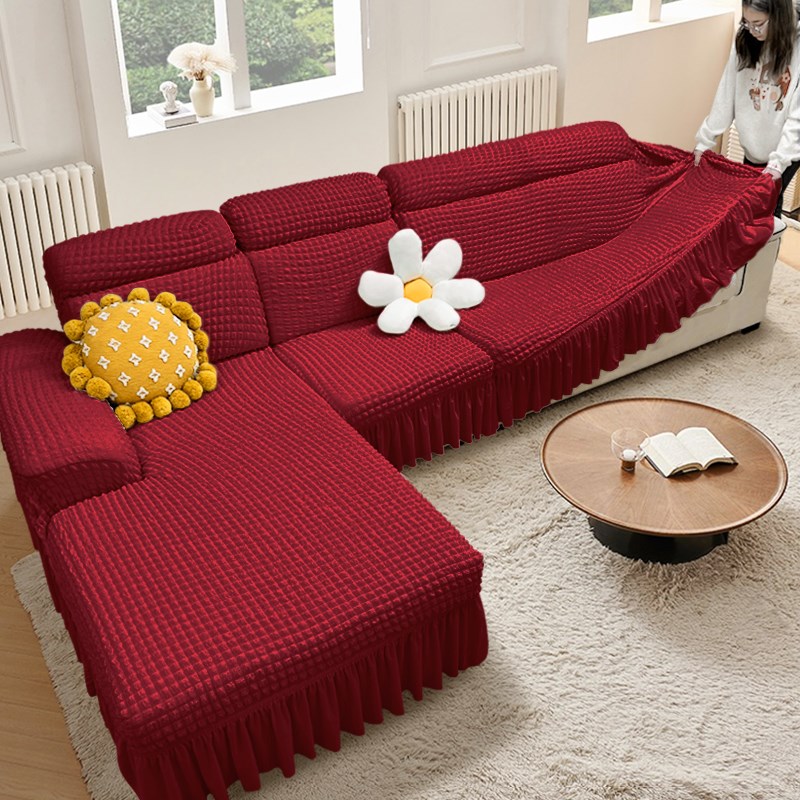 弹力懒人沙发套罩全包卍能贵妃沙发垫罩笠简约防滑沙发盖布防猫抓