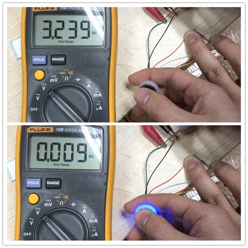 网红1按键圆形感应触摸 电容式轻触开关 控制P开关模块 点动触控