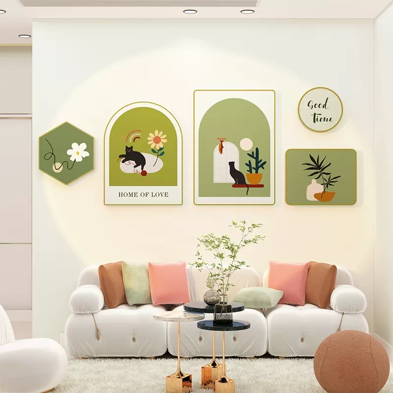 网红卧室改造装饰用品小房间床头电视背景墙面贴纸画布置客厅自粘