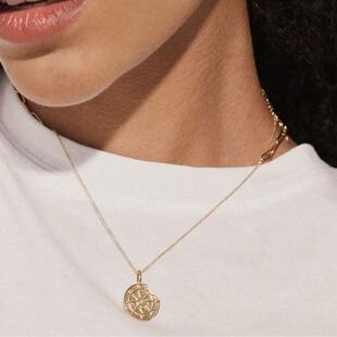 命运之轮罗马金币项链幸运吊坠复古时尚百搭高级感简约独特个性