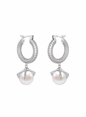 时尚设计感小众高级经典回溯系列爪吊坠耳环优雅气质精致耐看耳饰