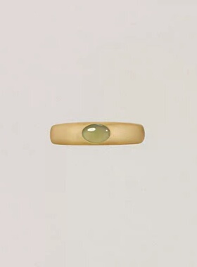 小众美拉德金色椭圆开口戒指简约高级感精致气质轻奢时尚戒指新款