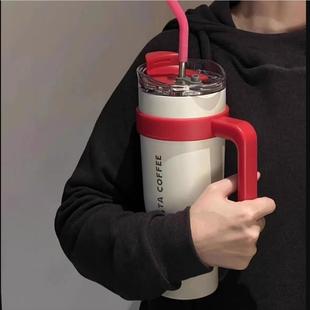 巨无霸汽车保温杯sta带手柄304不锈钢水杯大容量冰霸杯40oz吸管杯