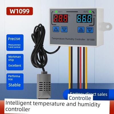 Xd-W1099计算机数显智能双控数显温湿度控制器双显双控可调温控器
