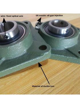 带轴的方轴承座Ucf209 F210 F211 F212 F213 F214外球面带轴承