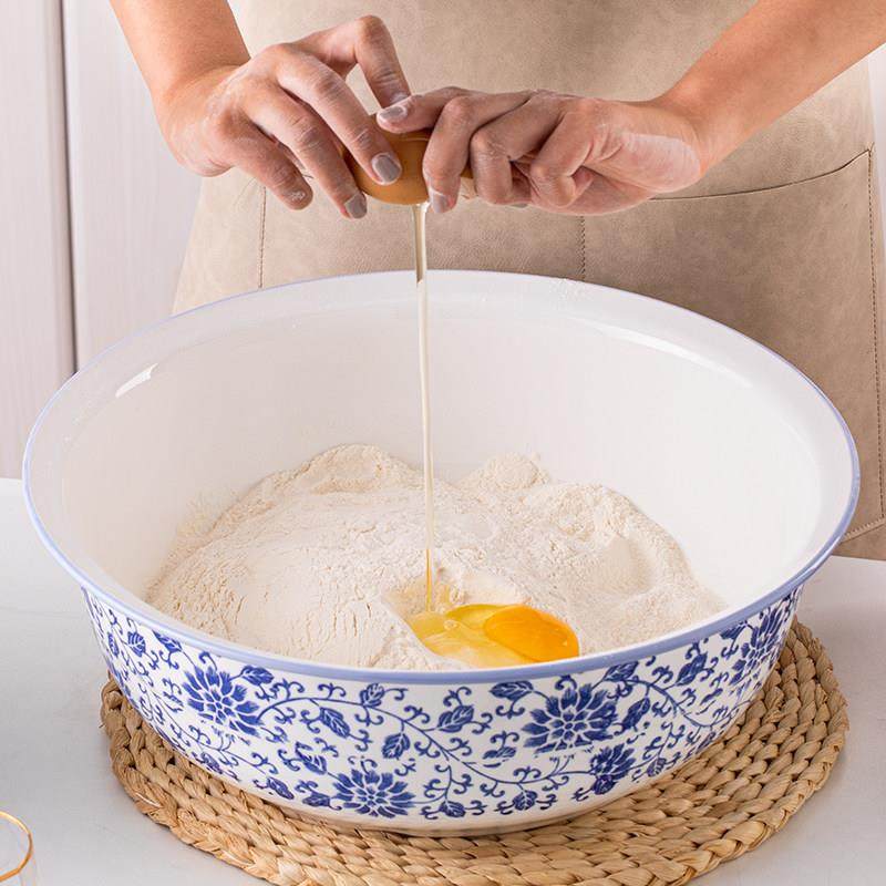 和面盆家用陶瓷加厚特大号发面盆不粘老式揉面盆厨房洗菜盆大汤盆,餐饮具,盆,淘宝优惠券,粉丝福利购,淘宝优惠卷