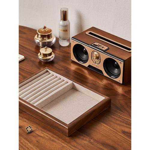 实木首饰托盘饰品展示盒高档精致收纳盒首饰戒指展示盘珠宝展示架