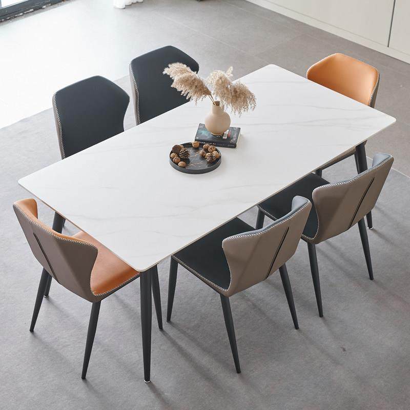 轻奢高端岩板餐桌椅组合北欧现代简约小户型意式餐桌长方形饭桌子,住宅家具,岩板餐桌,淘宝优惠券,粉丝福利购,淘宝优惠卷