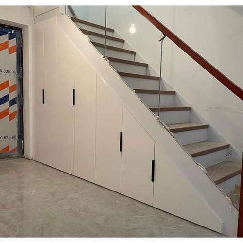 楼梯柜定制楼梯下储物柜 收纳三角衣柜抽拉式收纳柜展示货柜货架