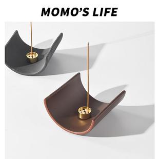 陶瓷香插线香底座插香器线香底托家用室内香薰底座小众中式 摆件